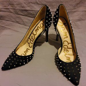 Sam Edelman Spiked Black Heels